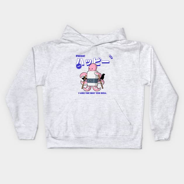 Octupus Sushi Kids Hoodie by vamarik